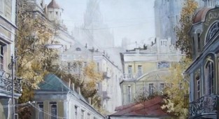 Картины Александра Стародубова. Старая Москва (32 работ)