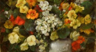 Квіткові картини. Художниця Stephanie Birdsall (21 робіт)