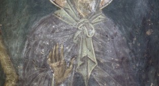Byzantium (Part 19). Frescoes of the Church of St. Nicholas (Olympus, Greece) (158 postcards)