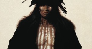 Indians in the paintings of Kirby Sattler (30 works)