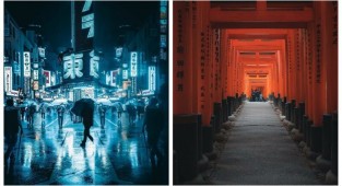 Ночь и день: потрясающие городские пейзажи из Японии (26 фото)
