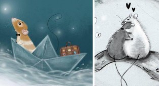 Голландская художница рисует очаровательные иллюстрации мышей и крыс (21 фото)