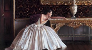 Brides, hyperrealistic paintings by Rob Hefferan (19 works)