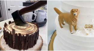 30 creative cakes that look like works of art (31 photos)