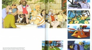 7 art books of the Master Hayao Miyazaki (73 photos) (6 art books)