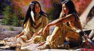 Indians of the Sioux and Navajo tribes (63 works)
