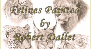 Robert Dallet. Cat Family | Painted Felines by Robert Dallet (152 works)