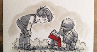 Star Wars characters depicted as Winnie the Pooh and friends (12 photos)