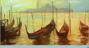 Sea and Venetian landscapes in the works of the artist Mikhail Zahranichny (57 works)