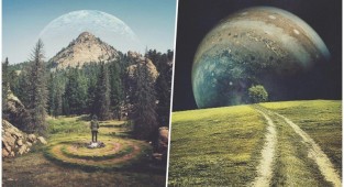 Landscapes from another dimension: if the Earth and space were a little different... (26 photos)