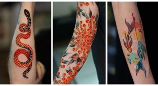 25 works of a Korean tattoo artist, to whom people come from all over the world (26 photos)