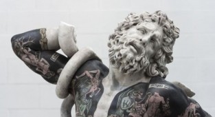 Совместить несовместимое: татуированные скульптуры Фабио Виале (20 фото)