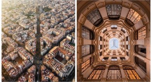 The most symmetrical city in the world: Aerial photographs of Barcelona that will take your breath away (18 photos)