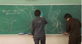 Creative drawings on the board (12 photos)