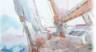 French artist, photographer and yachtsman Philippe Gavin (57 works)