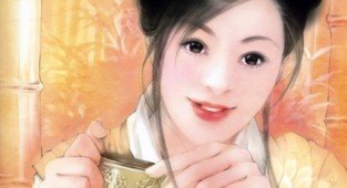 Chinese portraits of girls | Chinese Paintings of girls (65 works)