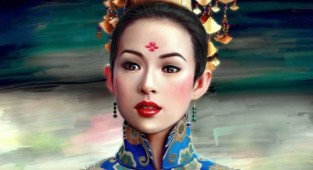 Жіночий образ у китайському живописі (30 робіт)