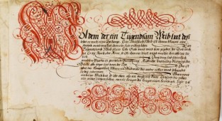 Calligraphic sketches of Johann Goering (18 works)