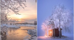 Краса зимової Фінляндії на знімках Юкка Рісікко (26 фото)