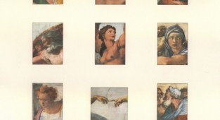 Michelangelo. Fragments of painting of the Sistine Chapel (14 works)