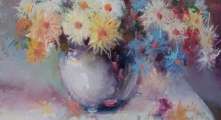 Artist Avram Danuti. Floral still lifes (37 works)