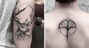 Frank Carrillo's tattoo sketches show beauty in imperfect and unfinished designs (16 photos)