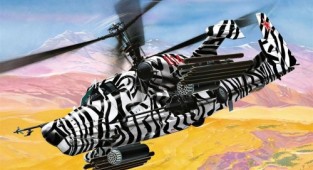 Рисованные вертолеты (32 работ)
