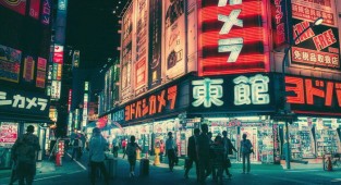 Фотографии ночного Токио от Масаши Вакуи (18 фото)