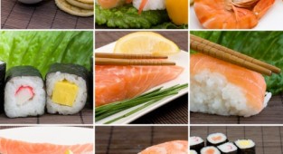 Stock Photos - A Set of Variety Sushi (6 photos)