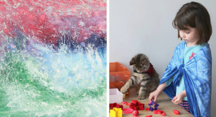 Потрясающие картины 6-летней девочки-аутиста (27 фото + 1 видео)