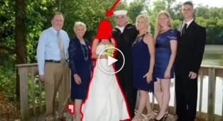 Як за допомогою графічного редактора видалити колишню із сімейної фотографії