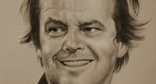 Portraits of Hollywood stars in pencil (13 works)