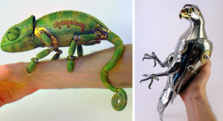 Stunning works made from scrap metal by Russian sculptor Igor Verny (28 photos)
