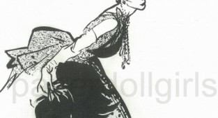 Женский образ на старой открытке 13 (225 работ)