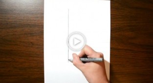 Как легко нарисовать на бумаге оптическую иллюзию