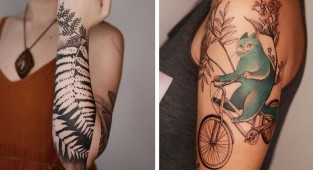 Польская тату-художница - мастер хипповских татушек (19 фото)
