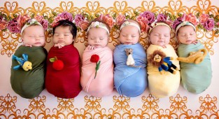 Эта фотосессия никого не оставит равнодушным: новорожденные в образе диснеевских принцесс (13 фото)
