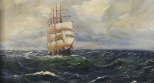 Marine painter Alfred Serenius Jensen (1859-1935) (26 works)