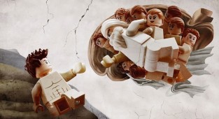 Художник воссоздает классические шедевры с помощью LEGO (10 фото)