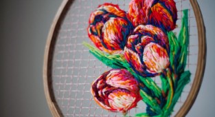 Stunning artistic embroidery by Danielle Clough (18 photos)