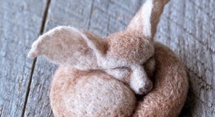 Warm and gentle wool toys! (30 photos)