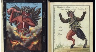 "Справочник по ужасам": изображения ада, сатаны, демонов и каббалистических знаков (1775 г.)
