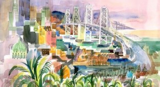 Watercolor California Kenneth Potter (152 works)