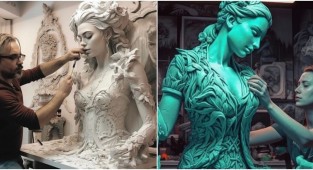 Художник создаёт реалистичные изображения скульпторов с помощью ИИ (11 фото)