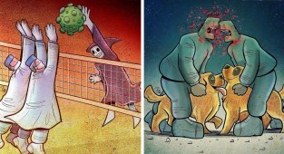 15 жизненных карикатур от иранского художника (16 фото)