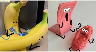 Иллюстратор, подаривший миру такие мультфильмы, как "Лего" и "Тролли", создает простые комиксы из подручных средств (13 фото)