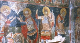Byzantium (Part 20). Church of St. Athanasius Muzaki (13th century), Kastoria (45 postcards)