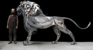 Towering Steel Lion by Selcuk Yilmaz (4 photos)