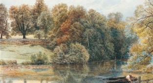 Англійський художник Myles Birket Foster (1825-1899) (244 робіт)
