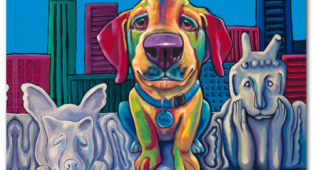 Dog art by Ron Burns (288 works)